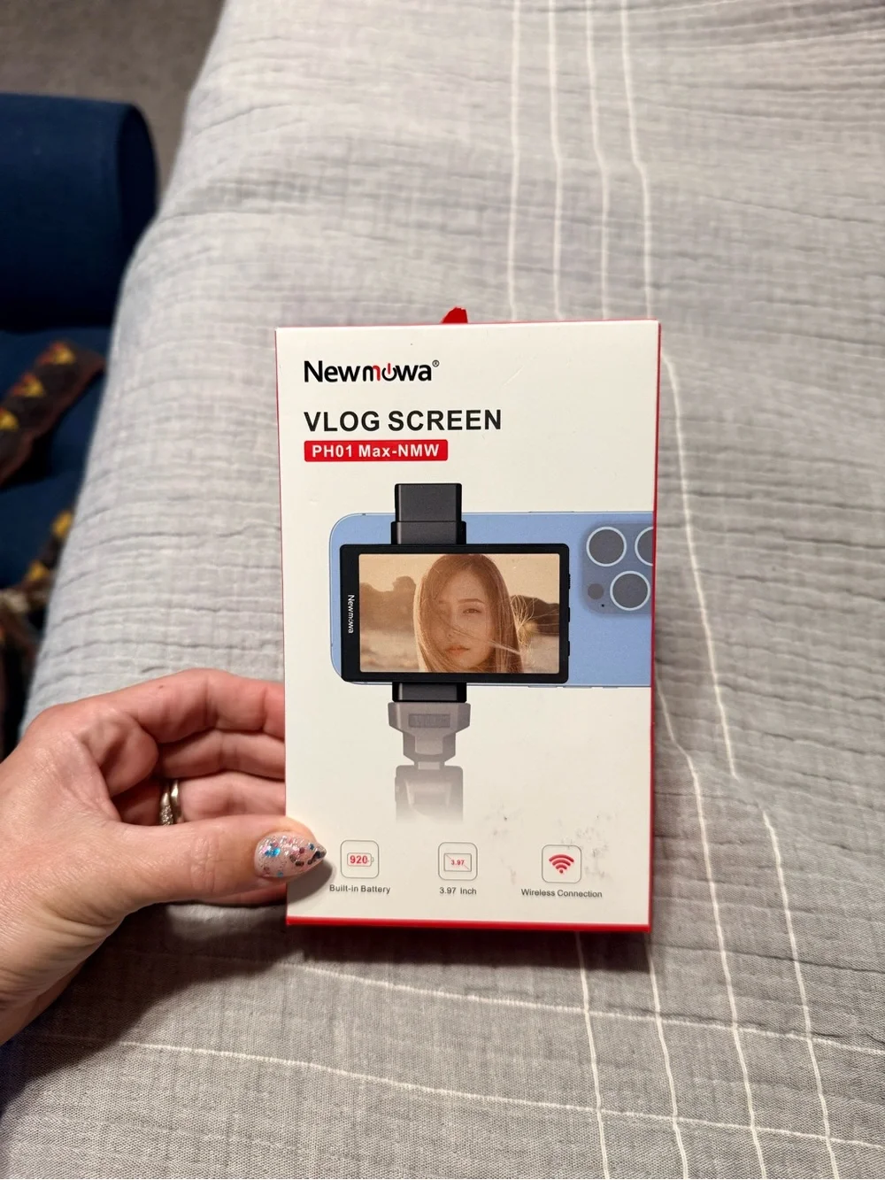 Vlog Screen for iPhone 13 Pro Max - Blue